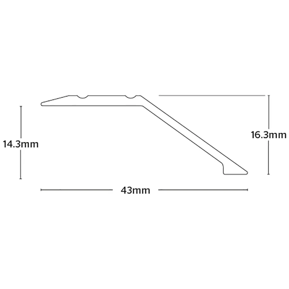Stickdown Ramp Edge Metal