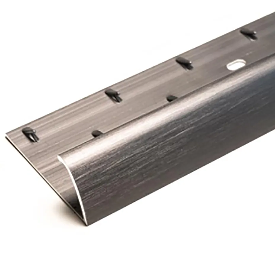 Brushed Steel Single Edge Bar